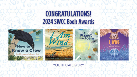 Digital graphic. Text reads "Congratulations! 2024 SWCC Book Awards. Youth Category." Featured are the cover images of the shortlist.