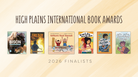 Digital graphic featuring the Canadian finalists. Text reads "High Plains International Book Awards. 2026 Finalists."