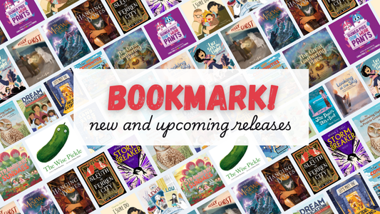 Digital graphic featuring cover images. Text reads "Bookmark! New and upcoming releases."
