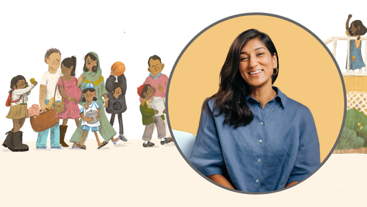 Digital graphic with photo of Nadia Alam