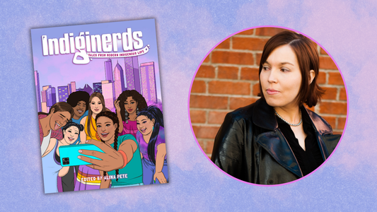 Digital graphic with photo of Alina Pete